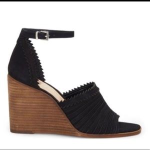 Vince Camuto Black Wedges - lightly worn